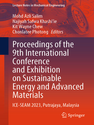 cover image of Proceedings of the 9th International Conference and Exhibition on Sustainable Energy and Advanced Materials